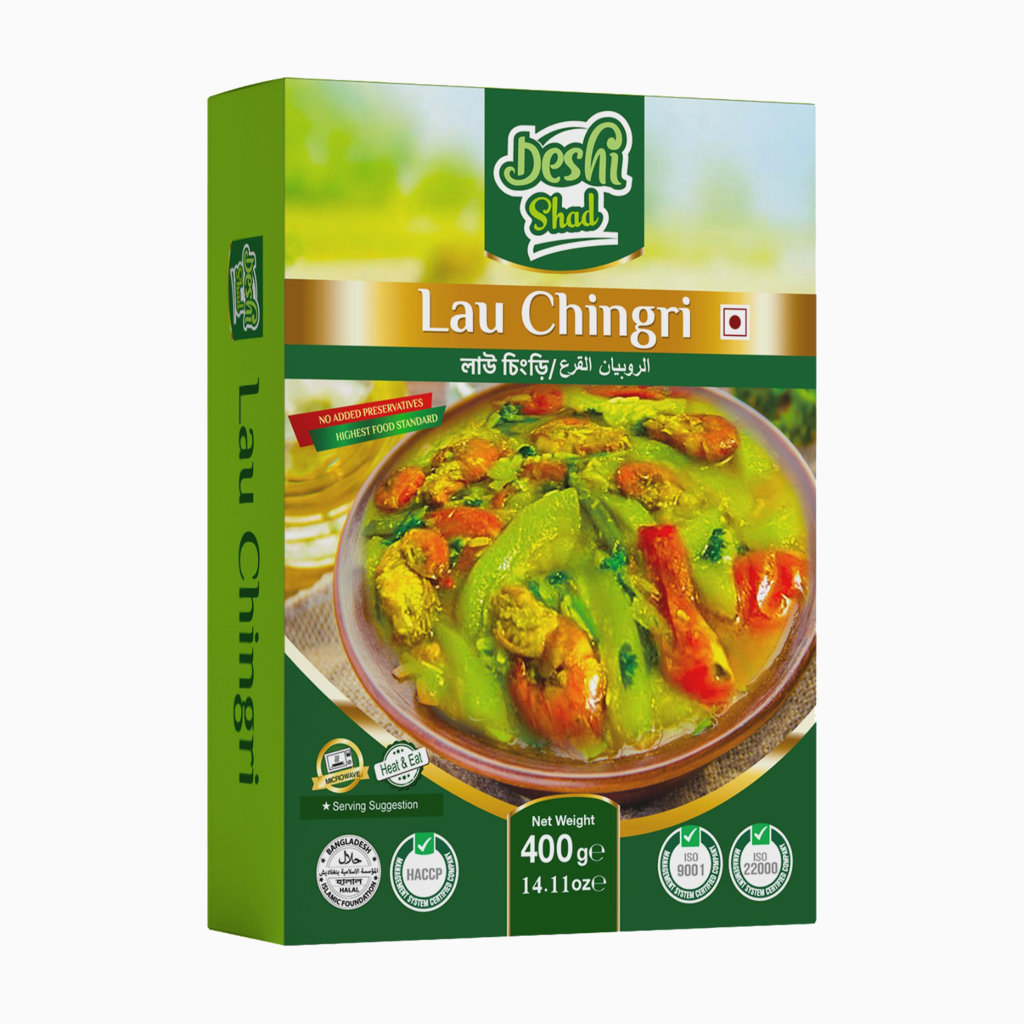 Deshi Shad Cooked Lau-Chingri Curry (400gm)