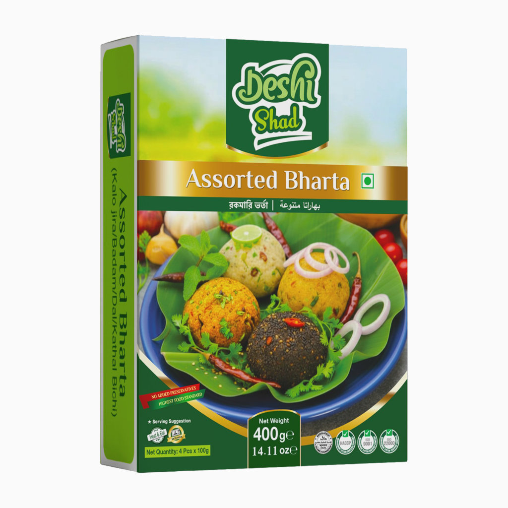 Deshi Shad Assorted Bharta (Kathal Bichi+Dal+Chepa+Loita) (400gm)