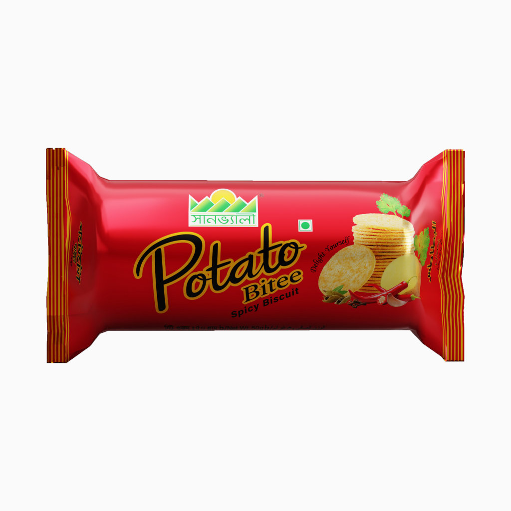 Sunvalley Potato Bitee Spicy Biscuit (50gm)