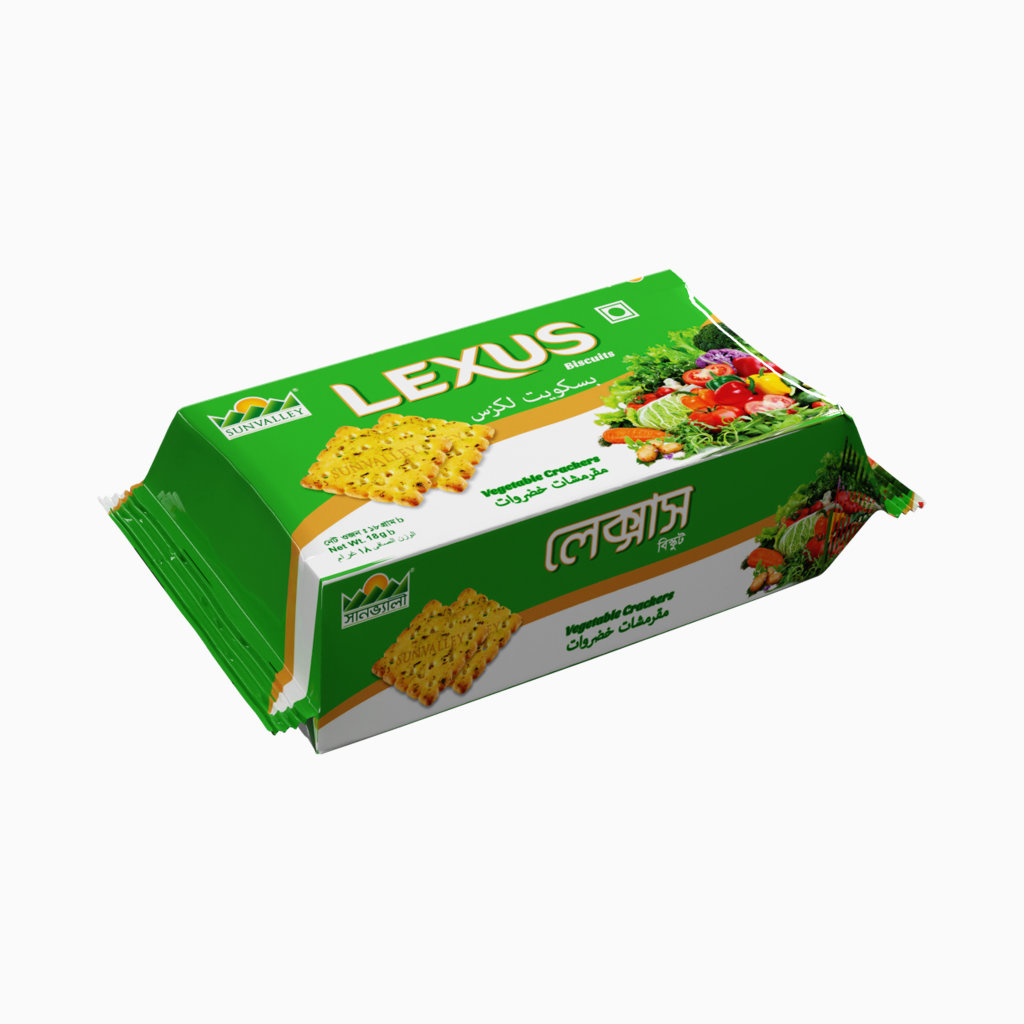 Sunvalley Lexus Vegetable Crackers Biscuits (60gm)