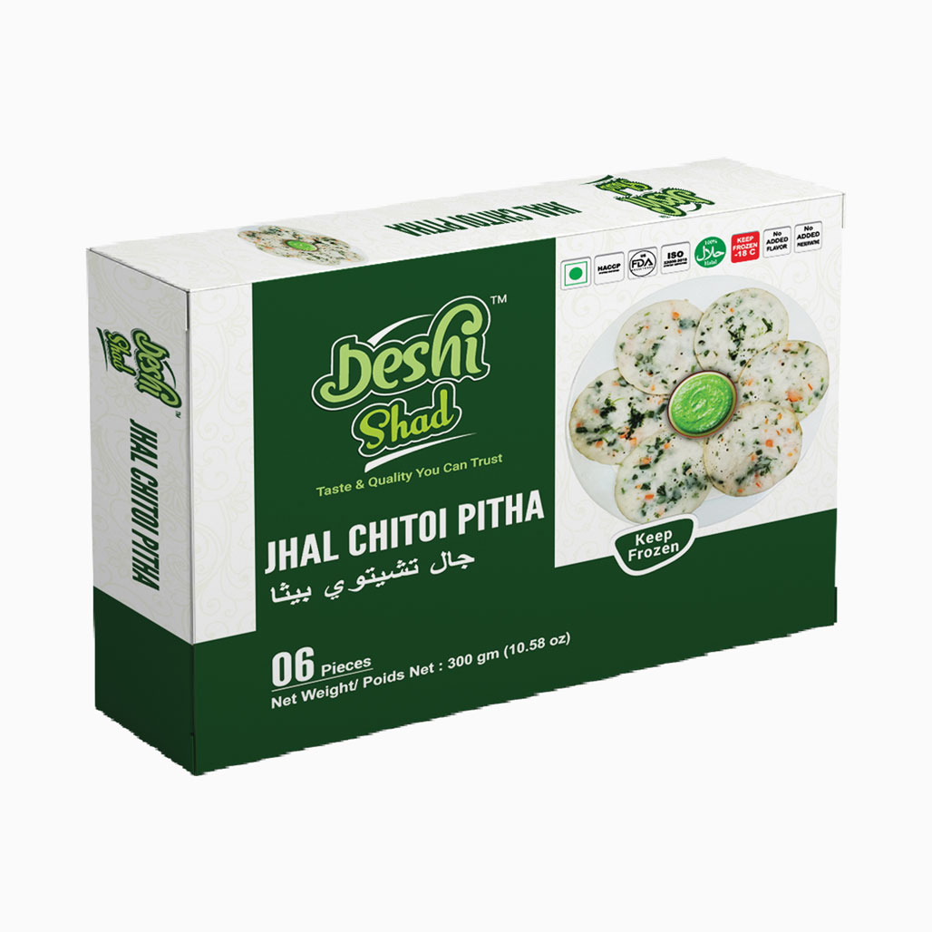 Deshi Shad Jhal Chitoi Pitha 6pcs (300gm)