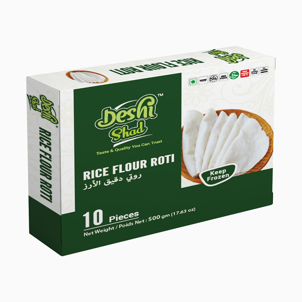 Deshi Shad Rice Flour Roti 500gm 10pcs (500gm)