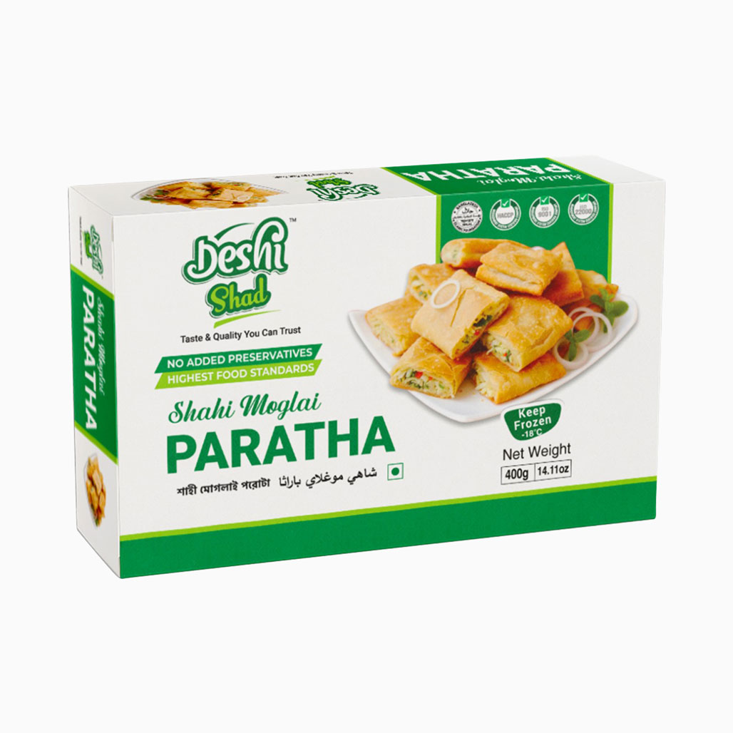 Deshi Shad Shahi Vegetable Moglai Paratha 2pcs (400gm)