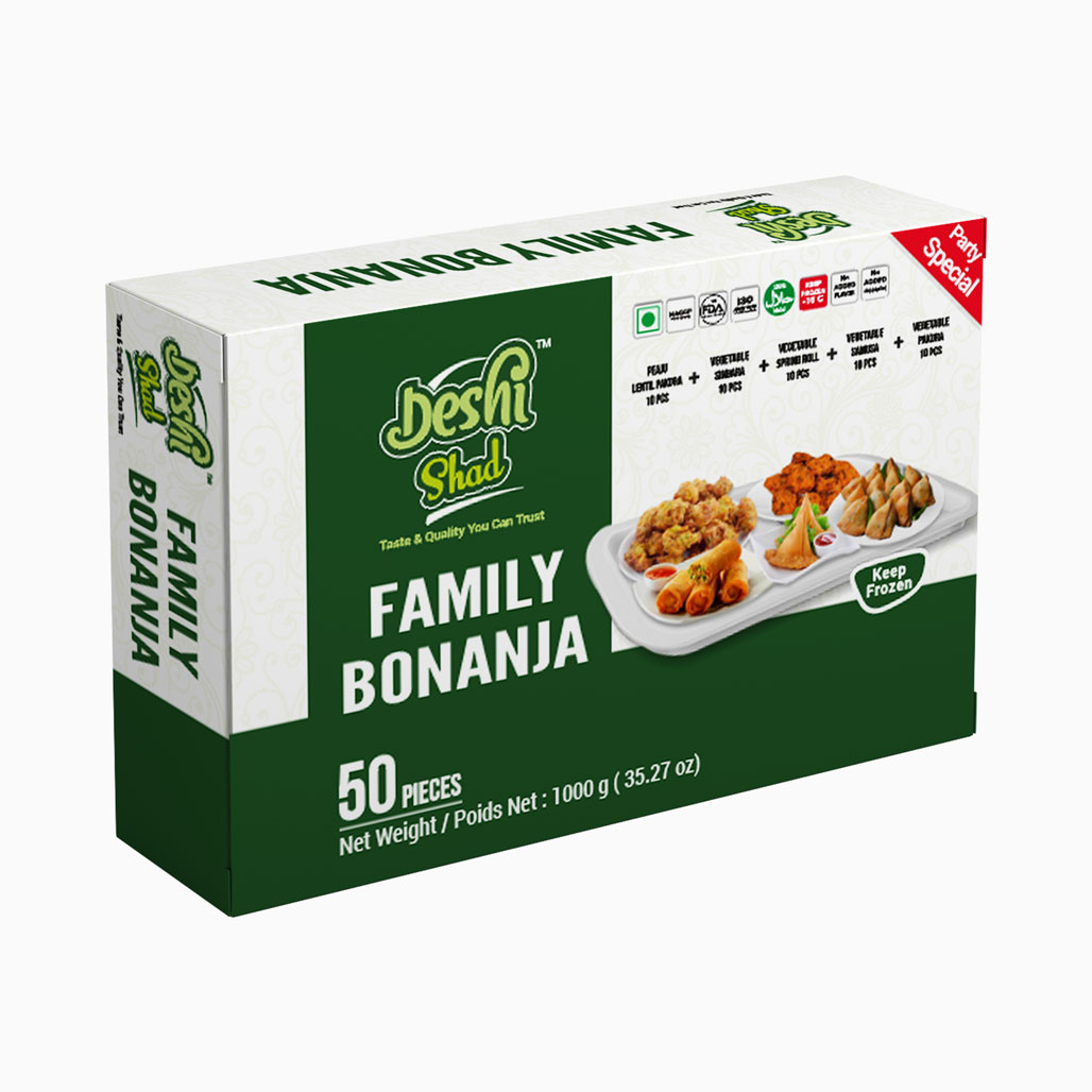 Deshi Shad Family Bonanja - Assorted Snacks 50pcs (1000gm)