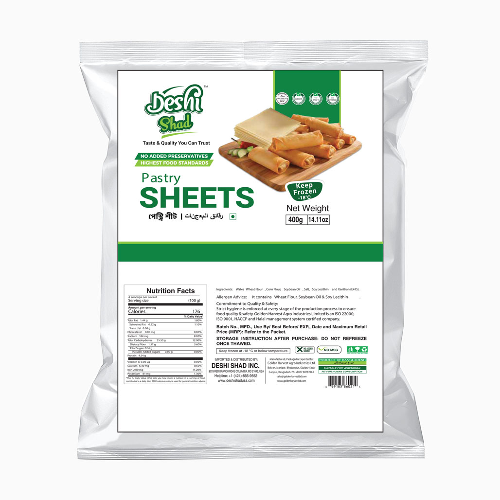 Deshi Shad Pastry Sheets (400gm)
