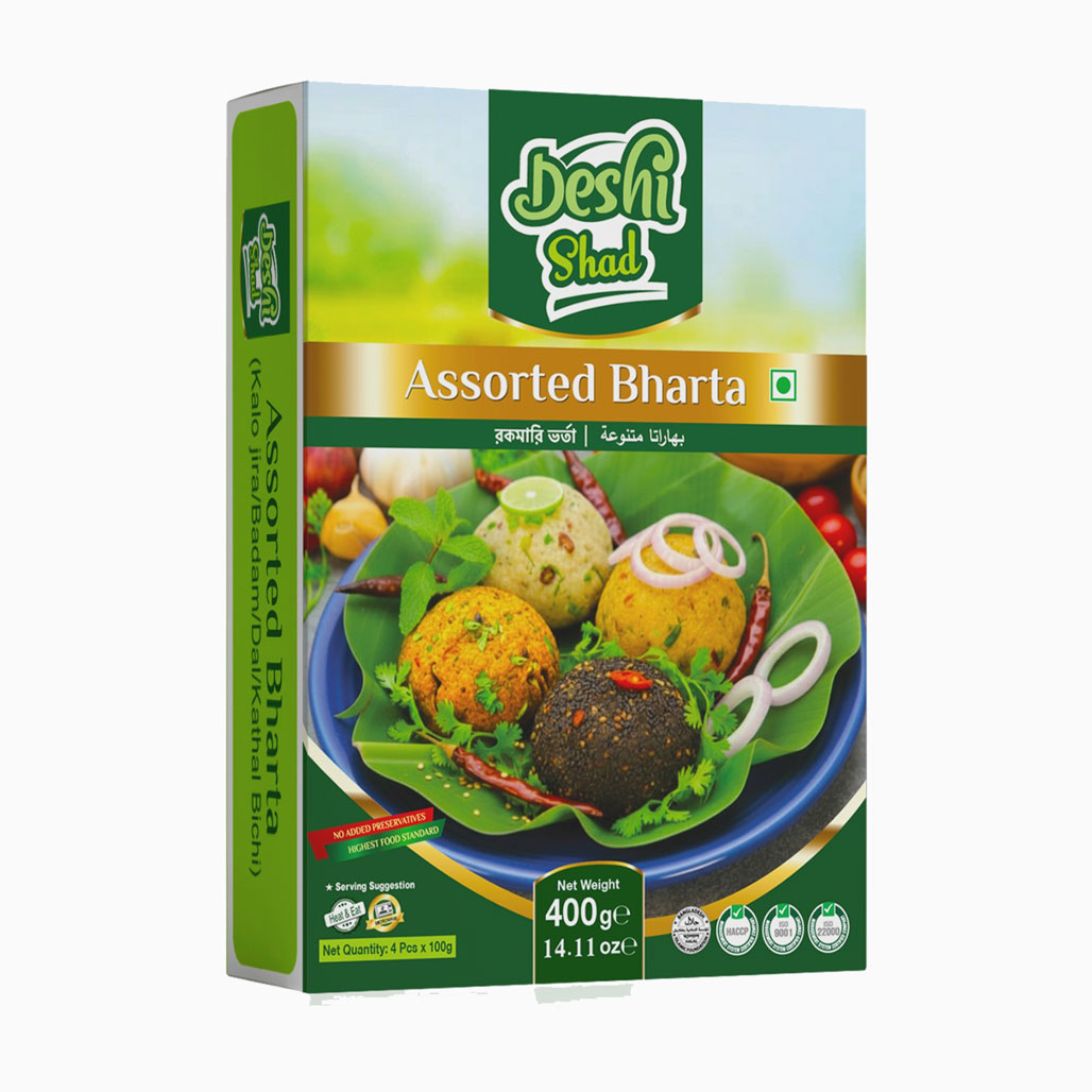 Deshi Shad Assorted Veg Bharta (Kalo Jira+Badam+Dal+Kathal Bichi) (400gm)