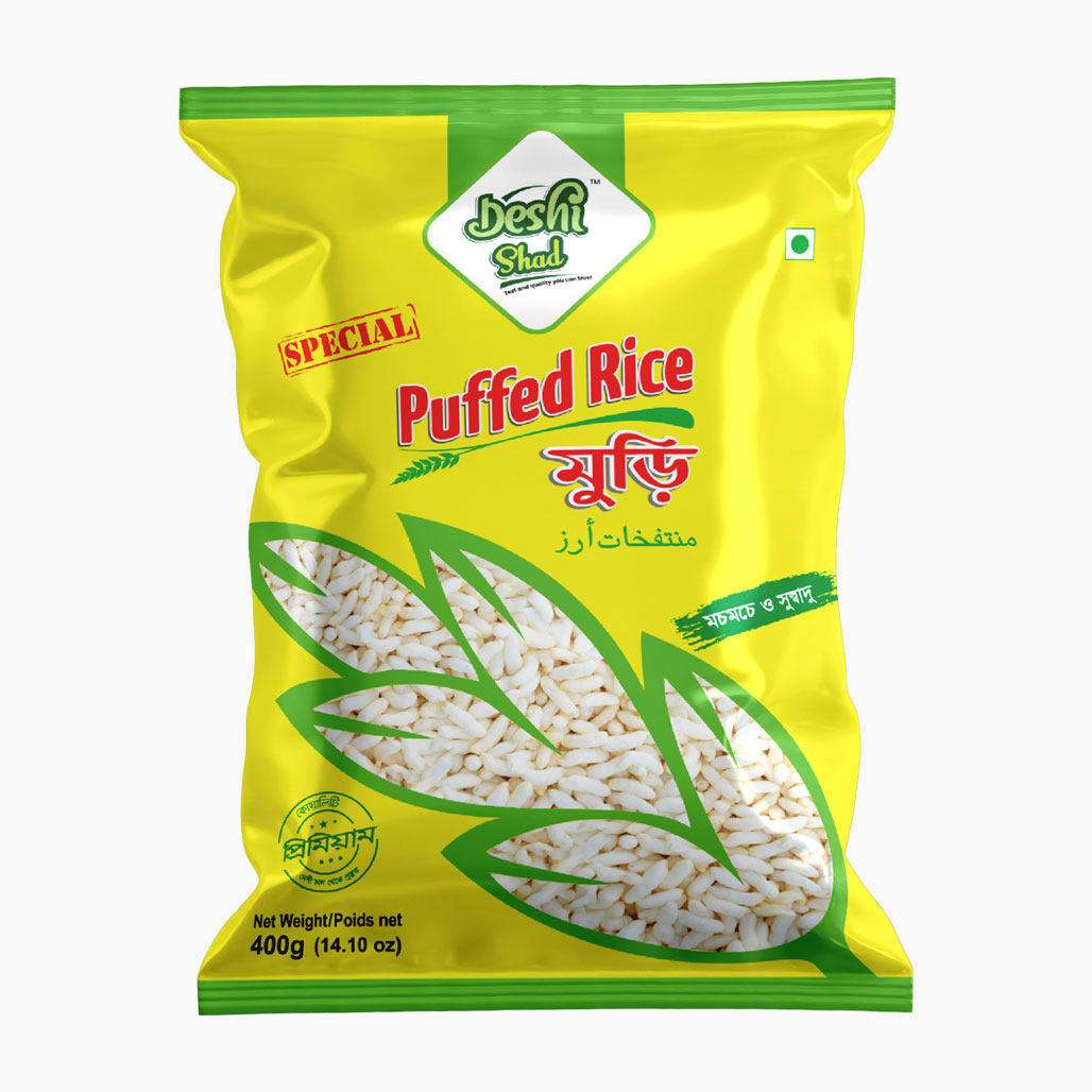 Deshi Shad Puffed Rice (Muri) (400gm)