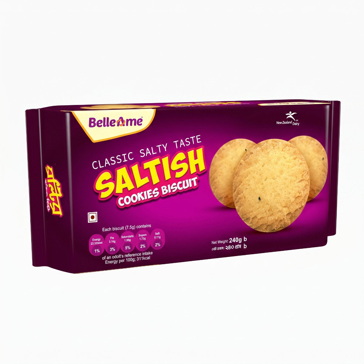 BelleAme Saltish Cookies Biscuit (240gm)