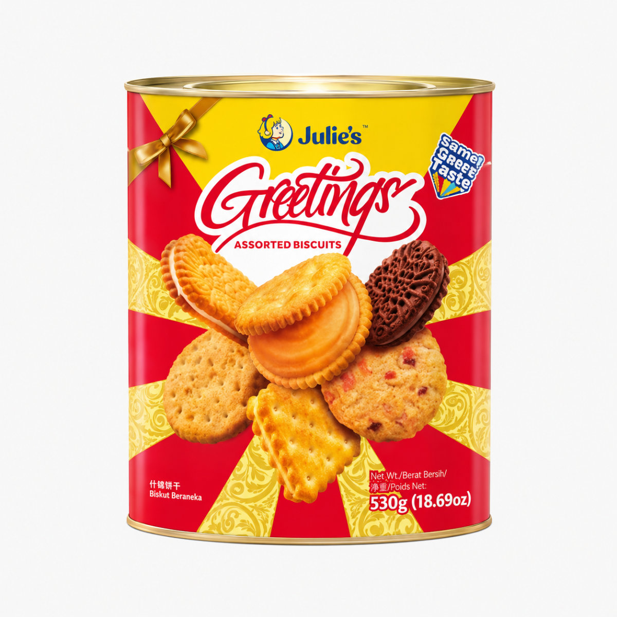 Julie’s Greetings Assorted Biscuits Tin (539gm)